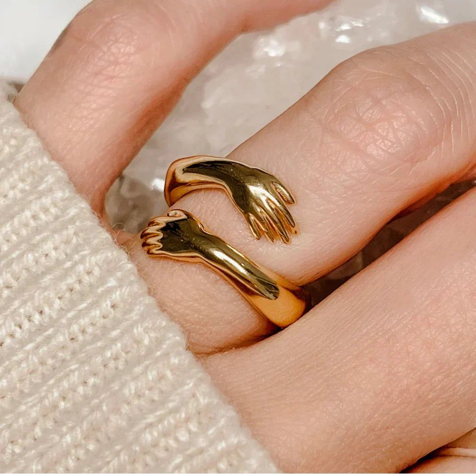 Jewelance™ HugRing 1+1 GRATUIT : Bague Promesse de Style Réglable
