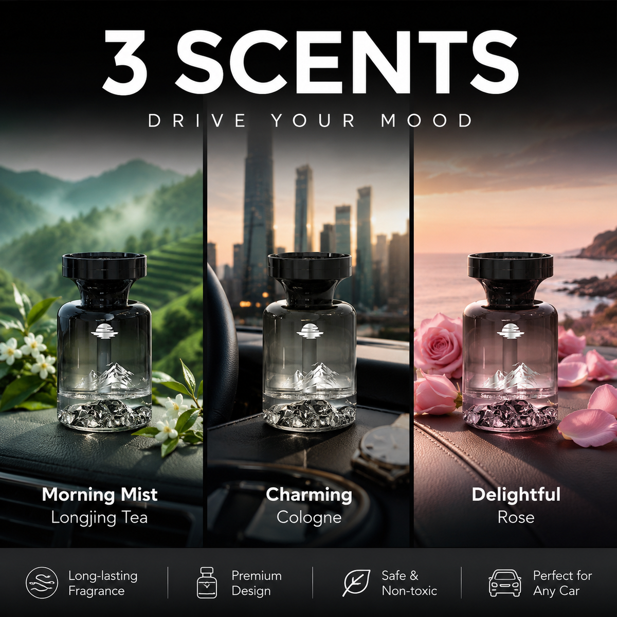 AuraBloom™ — Évadez-vous vers une fraîcheur pure et durable à chaque fois que vous conduisez