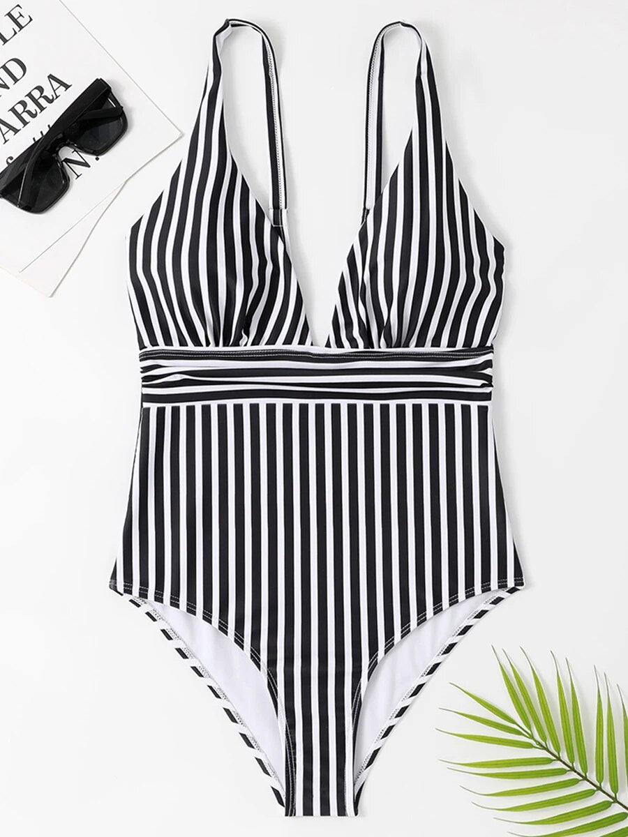 Sally™ - Maillot de bain rayé stylé