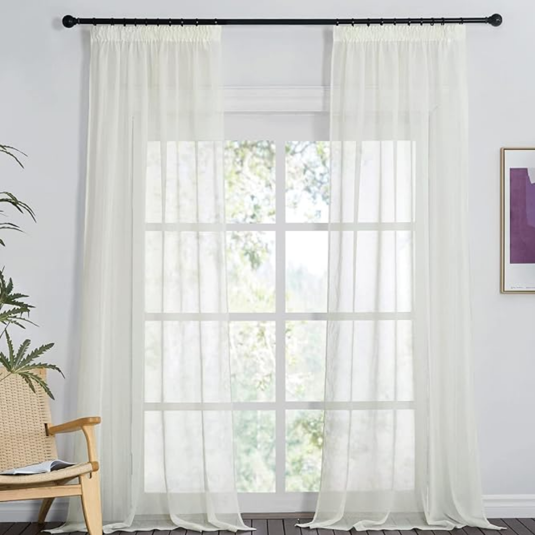 Rideaux - Aspect Lin Transparent