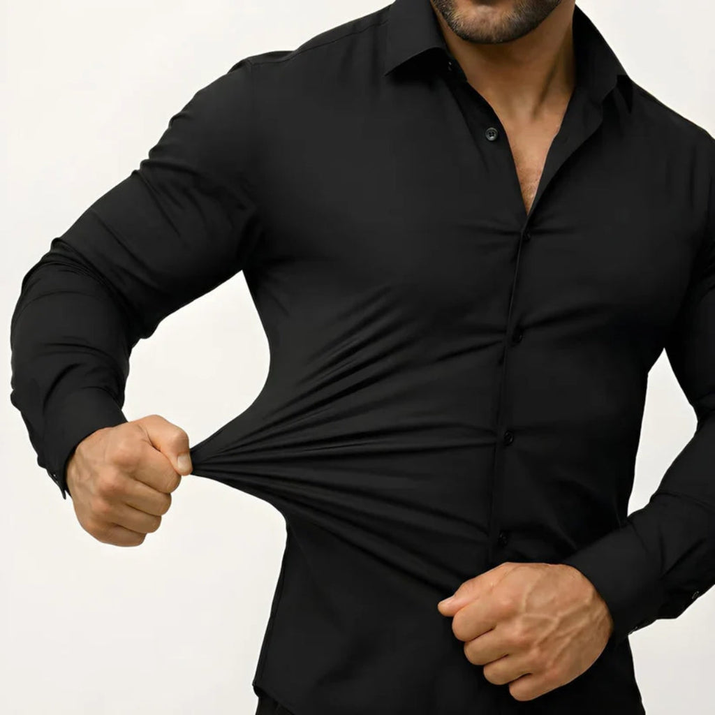 Chemise anti-repassage pour hommes