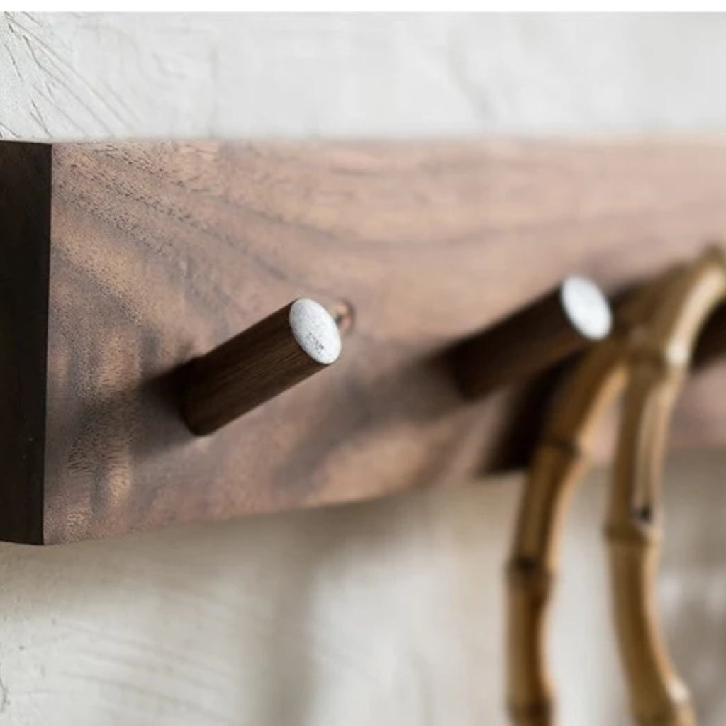 Portemanteau - Design Japandi en Bois Fait Main