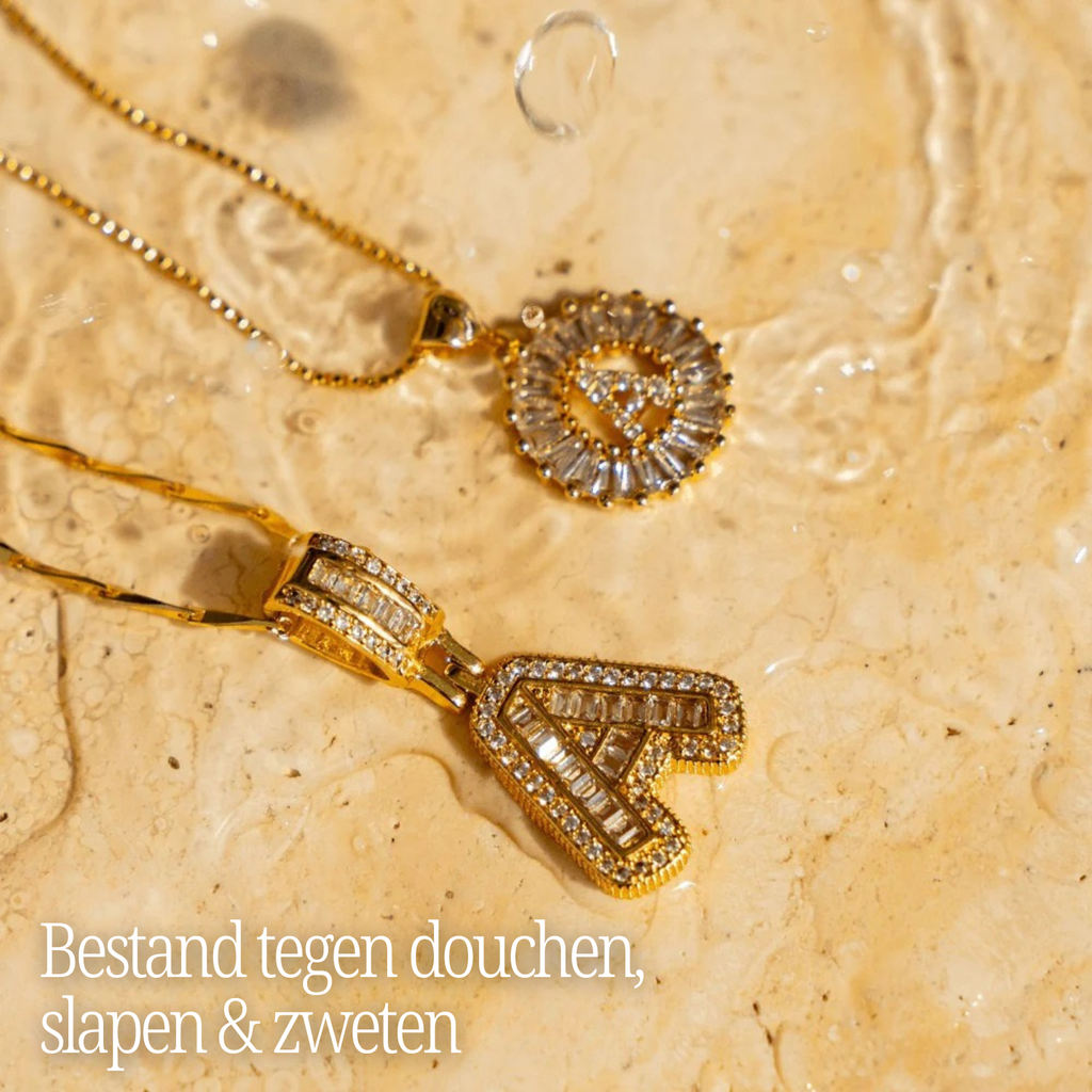 Collier GemLetter - Pendentif Initial avec Finition Luxe