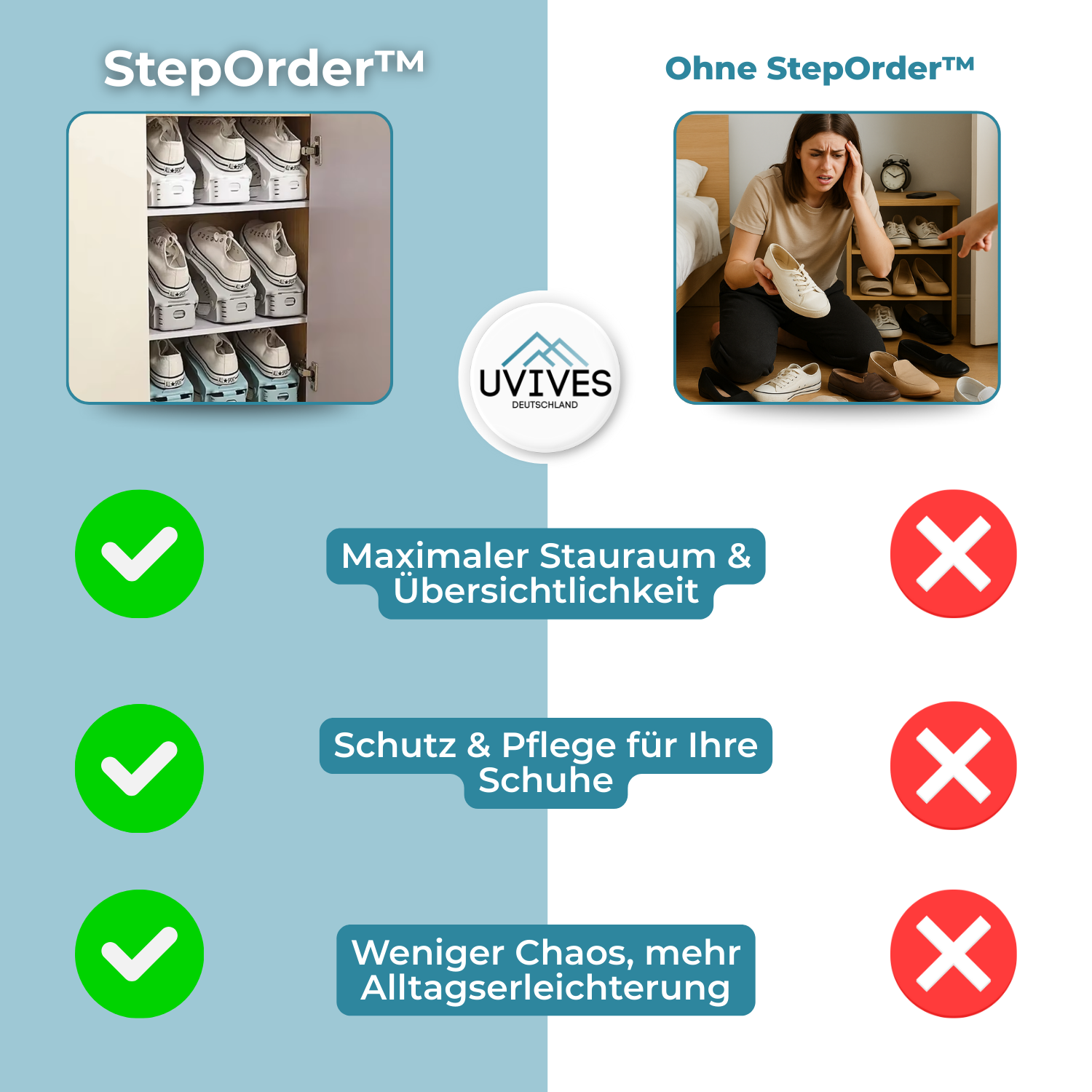 3+3 GRATUIT | StepOrder - Organisateur de garde-robe