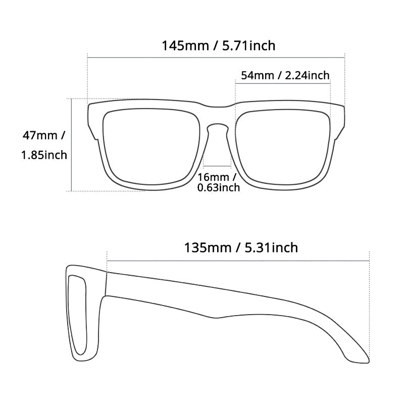 Lunettes de soleil polarisées anti-lumière bleue UV400 MetroGuard
