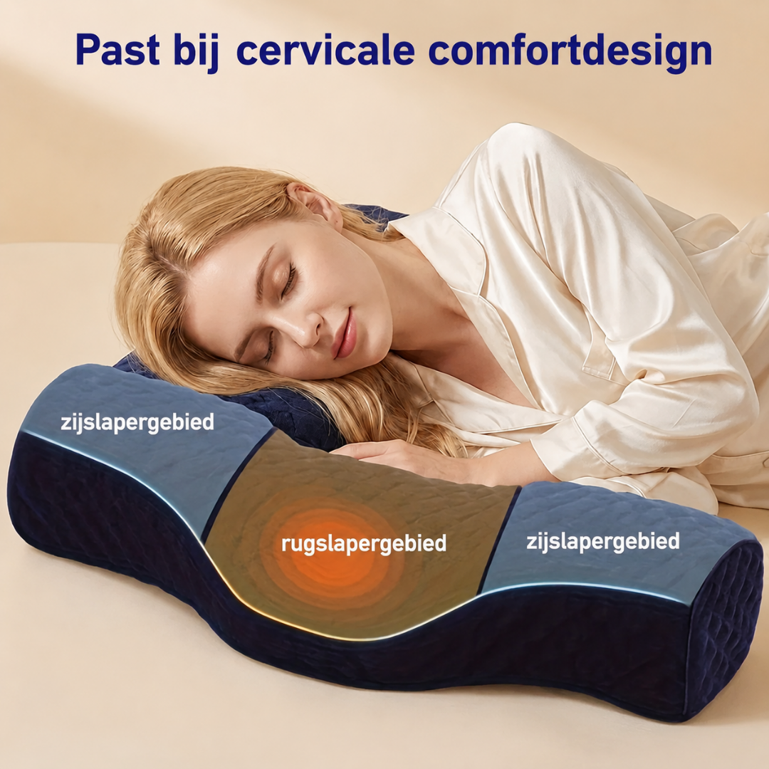 Coussin de Cou - Coussin Ergonomique en Mousse à Mémoire