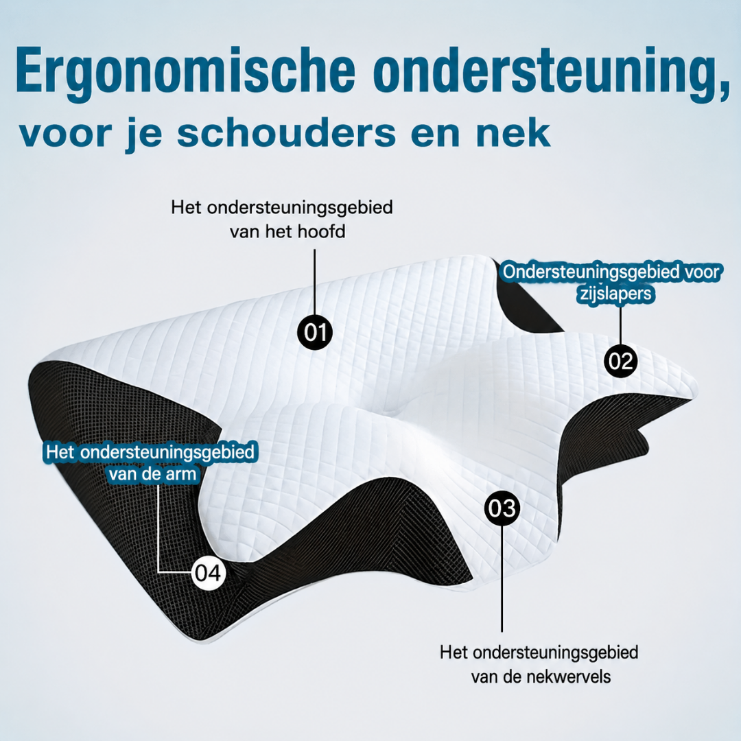 Coussin de Nuque - Coussin de Sommeil en Mousse à Mémoire Ergonomique