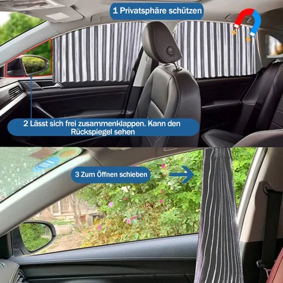 Pare-soleil magnétique bloquant les UV pour fenêtres latérales de voiture