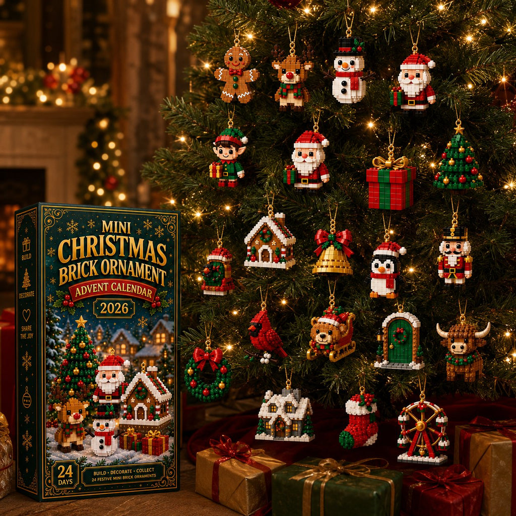 ⏳ Dernier jour pour économiser 49% – 🎄 Calendrier de l'Avent Mini Ornements de Noël de 24 jours | 24 designs festifs uniques à construire avec des boucles suspendues—parfait pour décorer les sapins de Noël, les couronnes et les présentations de vacances
