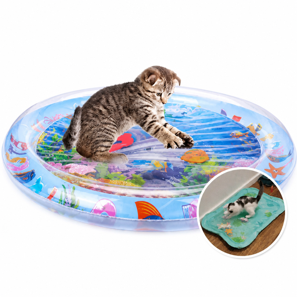 AquaPounce™ — Éveillez le côté sauvage de votre chat avec un plaisir frais et infini