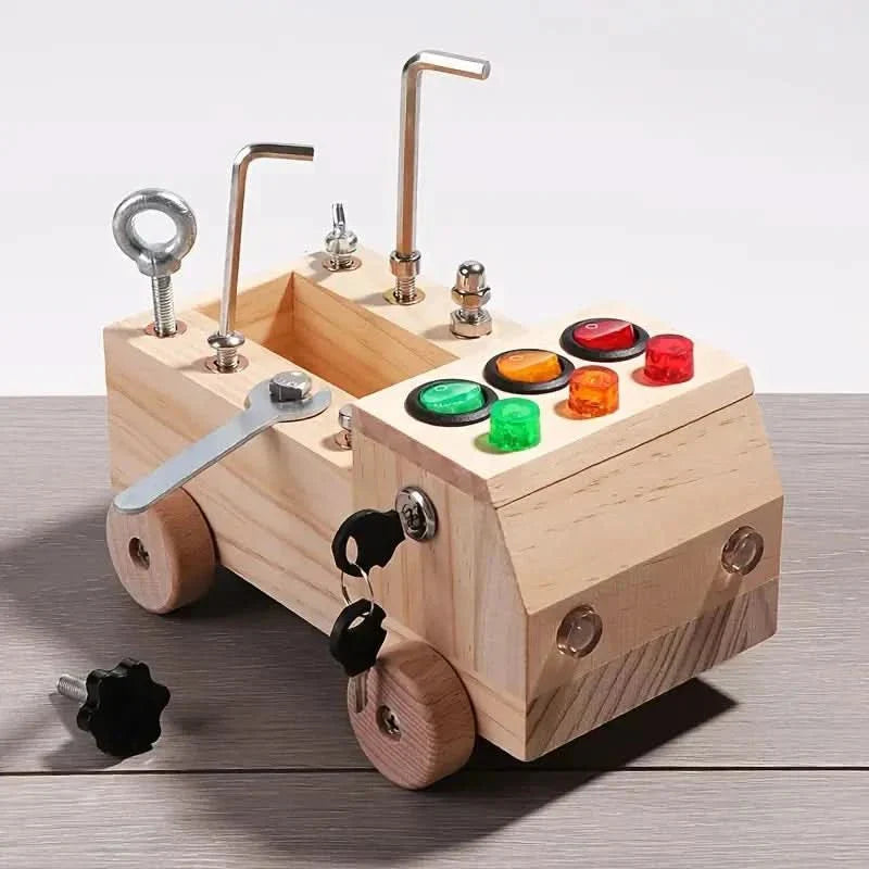 Tableau d'activités Montessori – Jouet éducatif interactif pour enfants favorisant la motricité fine et les compétences cognitives