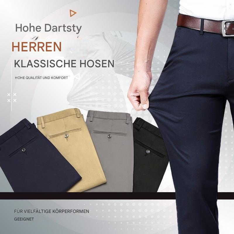Pantalon de costume stretch pour hommes Modern Fit | MasonPro Pantalon classique à haute élasticité | Pantalon élégant et confortable pour hommes pour le bureau et le quotidien