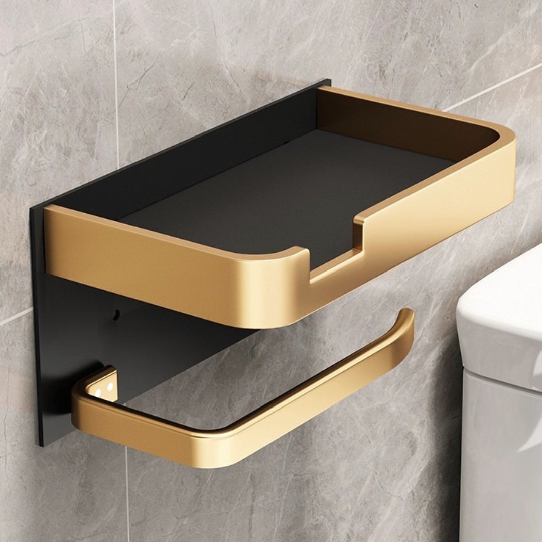 Support de Papier Toilette | Fixation Murale | Distributeur Métallique | BathLine