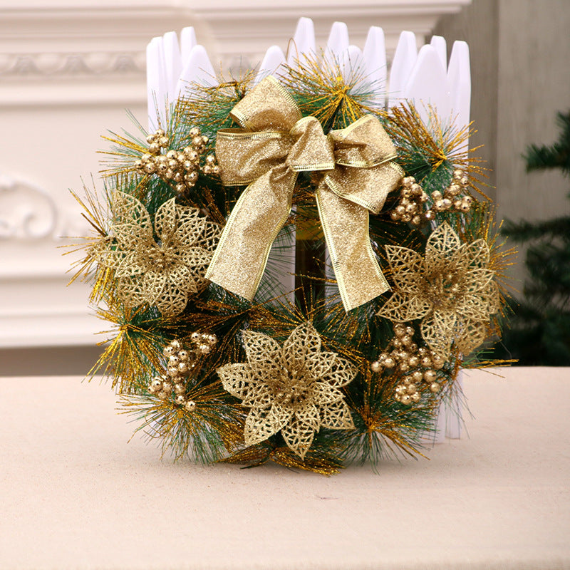 Couronne de Noël en Jute – Décoration de Noël Rustique pour Porte et Mur