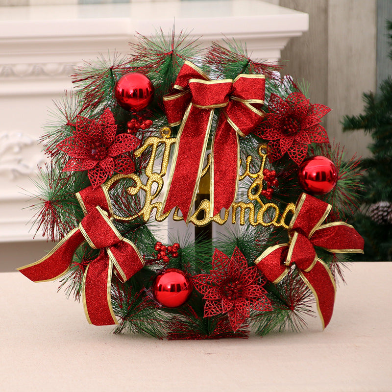 Couronne de Noël en Jute – Décoration de Noël Rustique pour Porte et Mur