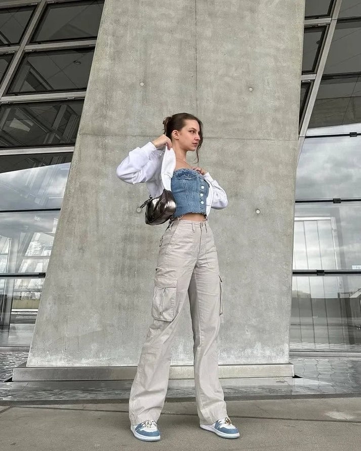 Sophia™ | Pantalon cargo ajustable