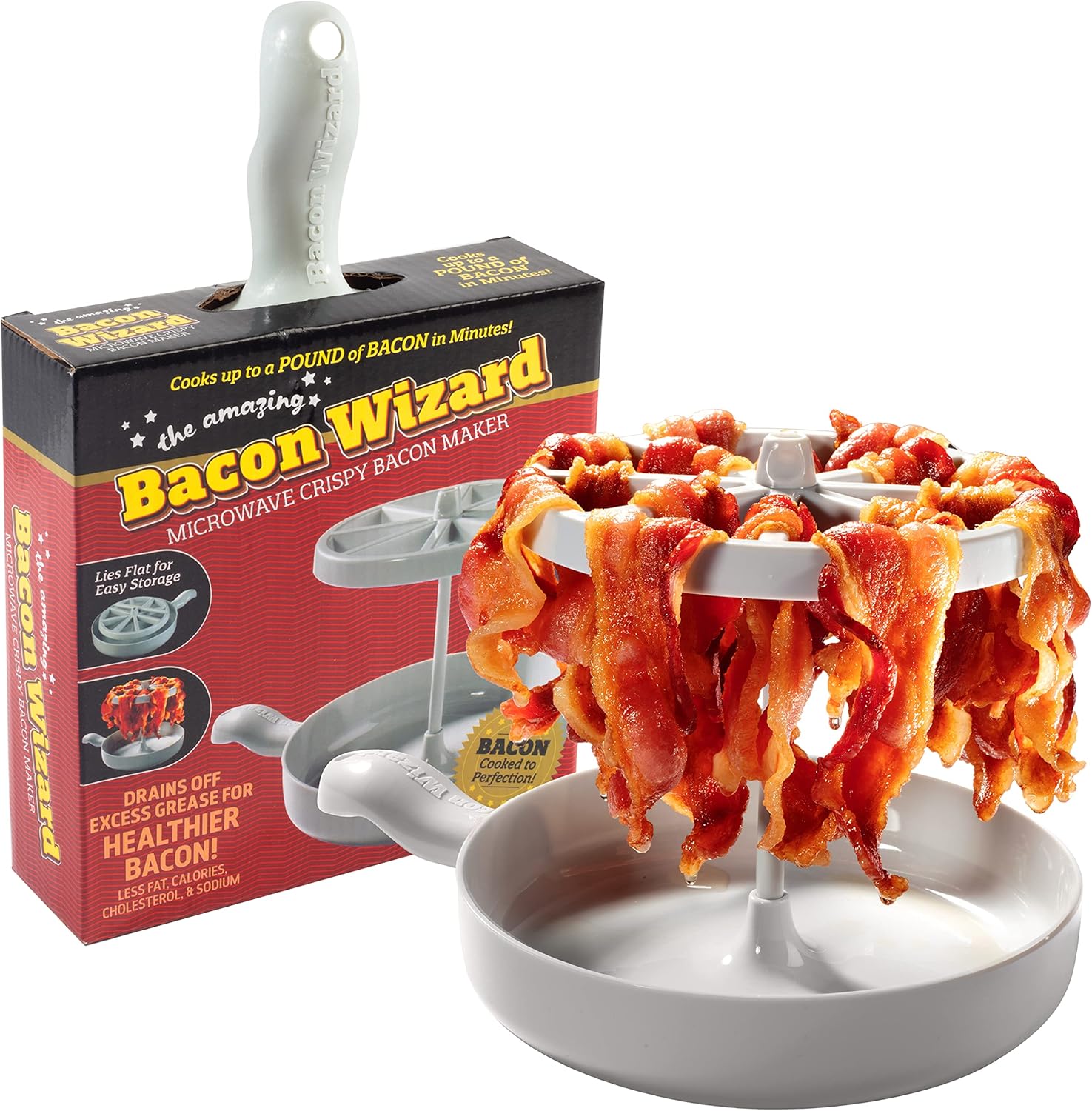 Cuisinier à Bacon Bacon Wizard pour Micro-ondes