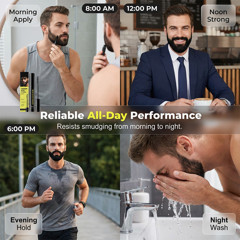 BoldVanta™ Teinture pour Barbe et Sourcils — Commandez Instantanément le Respect avec un Look Audacieux et Plus Riche