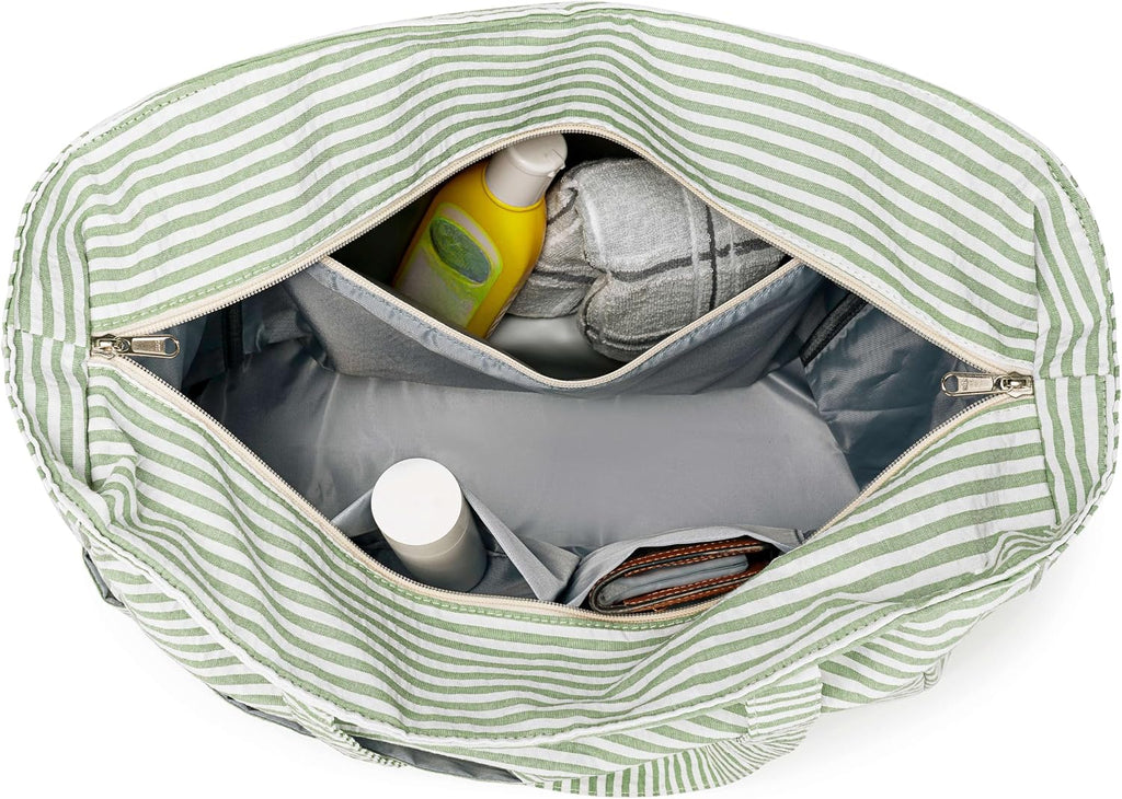 Collection Côtière | Grand Sac de Plage Imperméable avec Fermeture Éclair et Poche Humide | Polyvalent pour Voyage, Salle de Sport et Courses