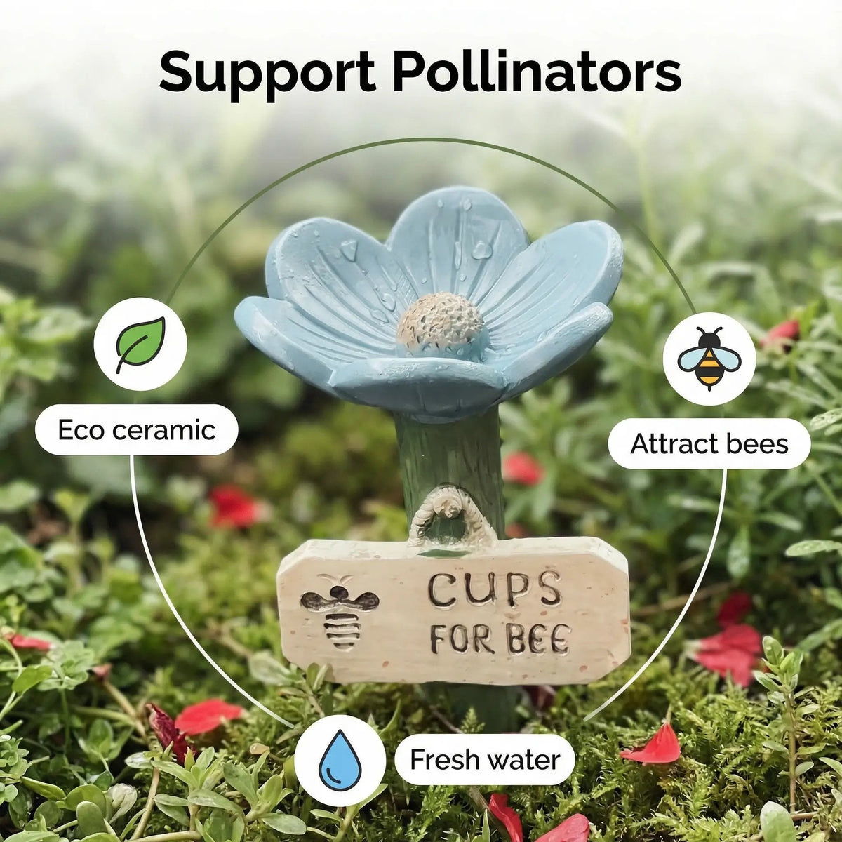 EcoFlow™ Pollinator Oasis — Regardez Votre Jardin Éclore de Vie, de Couleur, et de Visiteurs Bourdonnants Chaque Jour
