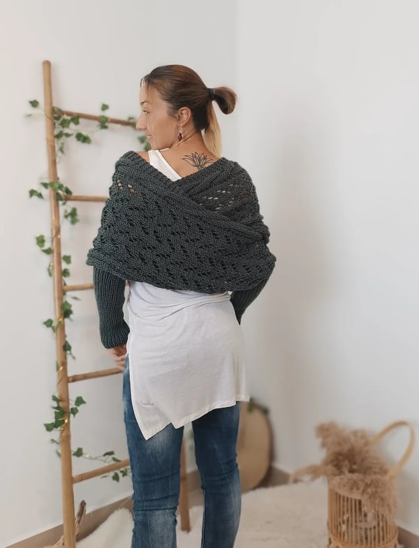 Reinhilde™ Écharpe – Écharpe à manches doubles