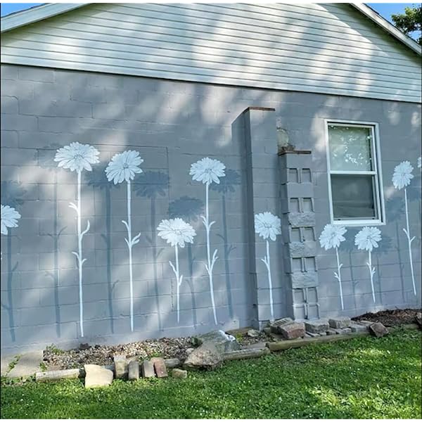 💐 Eptchn Clôture de Jardin Grands Pochoirs de Fleurs🌻Décoration DIY BloomTrace