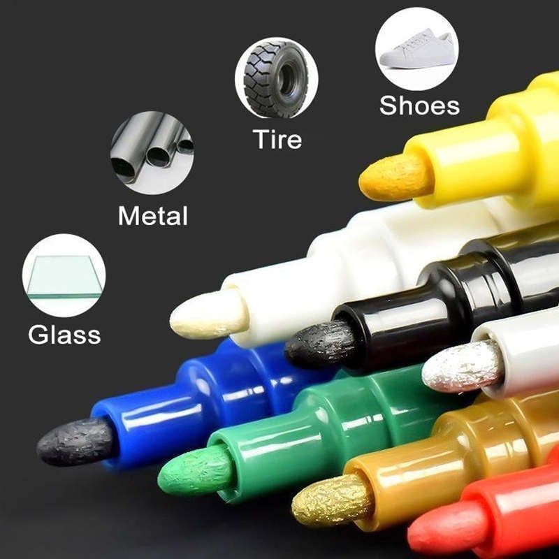 Stylo de Peinture pour Pneus ChromoBurst™ — Rendez Votre Conduite Inoubliable avec des Couleurs Vives et Durables Qui Attirent l'Attention