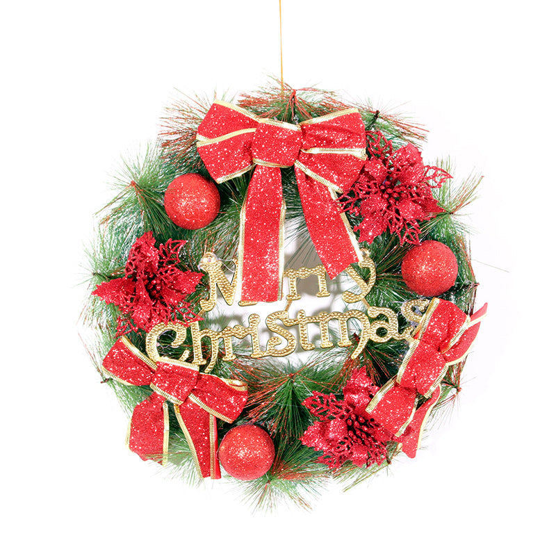 Couronne de Noël en Jute – Décoration de Noël Rustique pour Porte et Mur