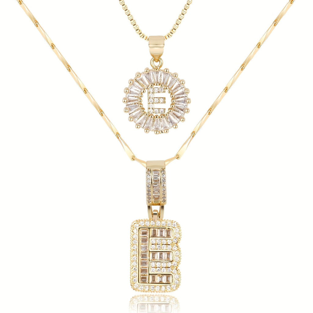 Collier GemLetter - Pendentif Initial avec Finition Luxe