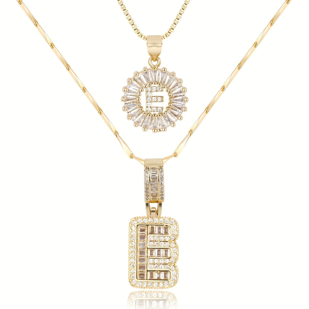 Collier GemLetter - Pendentif Initial avec Finition Luxe