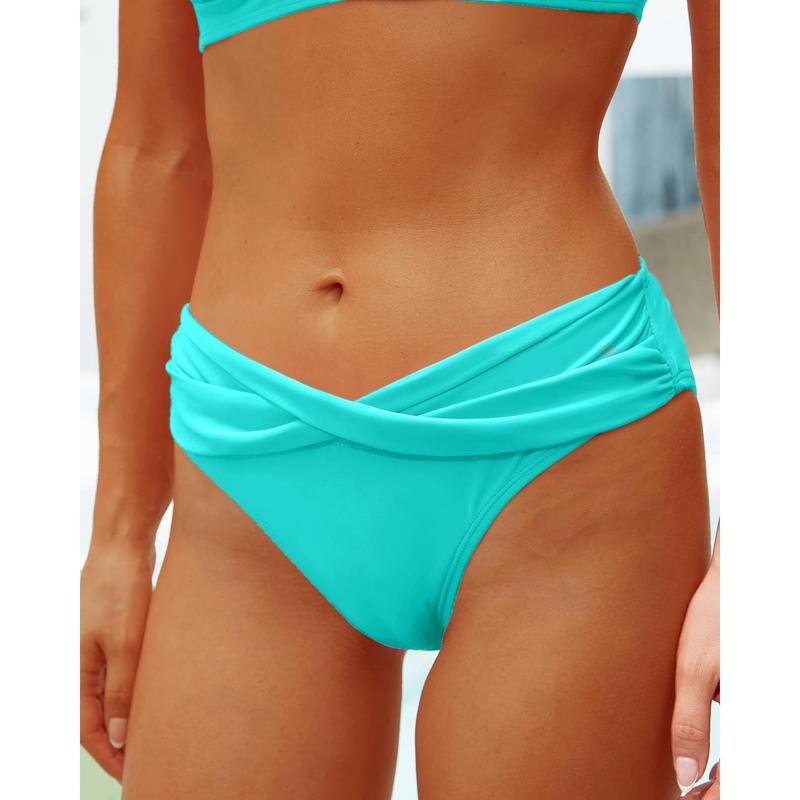 Ensemble de Bikini Deux Pièces Flatteur – Halter Push-Up & V-Cut Twist