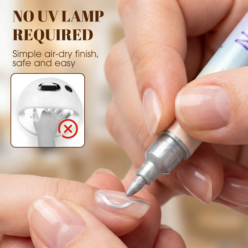 ColorMuse™ Stylos de Nail Art à Double Pointe — Créez des Ongles Éblouissants et Sans Taches Qui Attirent Instantanément Tous les Compliments