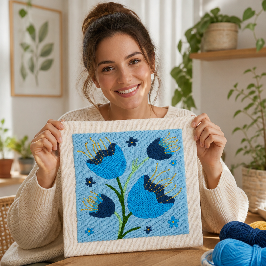 BloomThread™ Édition Carrée — Créez de l'Art Confortable et Coloré qui Réchauffe Votre Âme