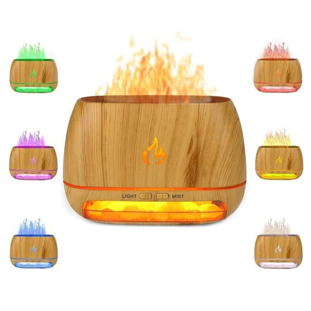 Diffuseur de parfum en cristal de sel de l'Himalaya 3-en-1 Woyuosn