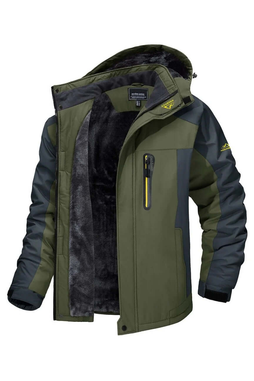 Veste d'hiver imperméable en polaire pour hommes