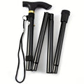 Bâton de Marche Télescopique Pliable Réglable pour Adultes