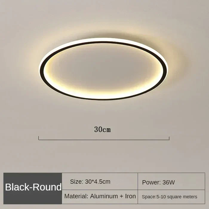 Plafonnier Rond Scandinave - AuroraSphere