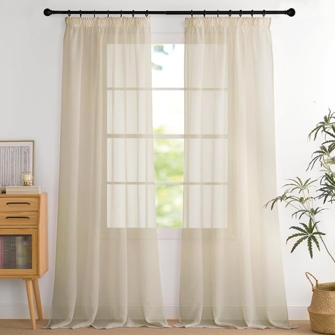 Rideaux - Aspect Lin Transparent