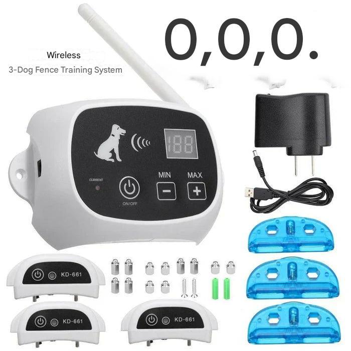 Système de Clôture Sans Fil pour Chiens avec Fonction d'Entraînement - HaloGuard