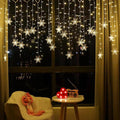 Éclairage de Rideau LED de Noël – Éclairage Festif Décoratif et Réutilisable