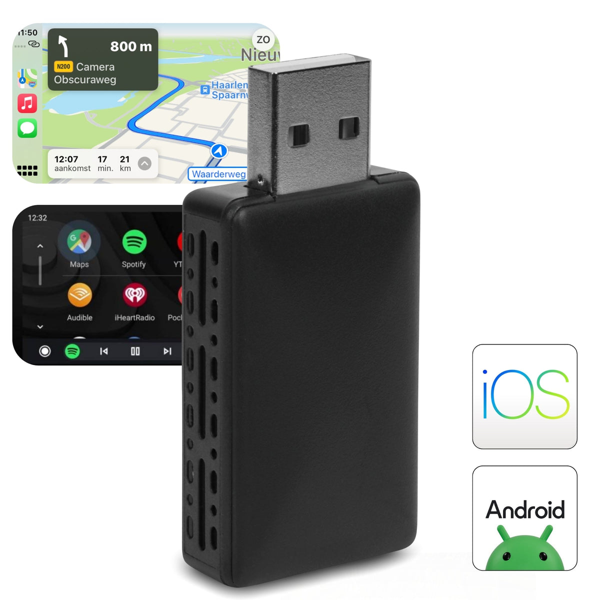 Connectra™ Adaptateur de Voiture Sans Fil — Profitez d'une Liberté Totale avec un Contrôle de Conduite Sans Effort et Sans Mains