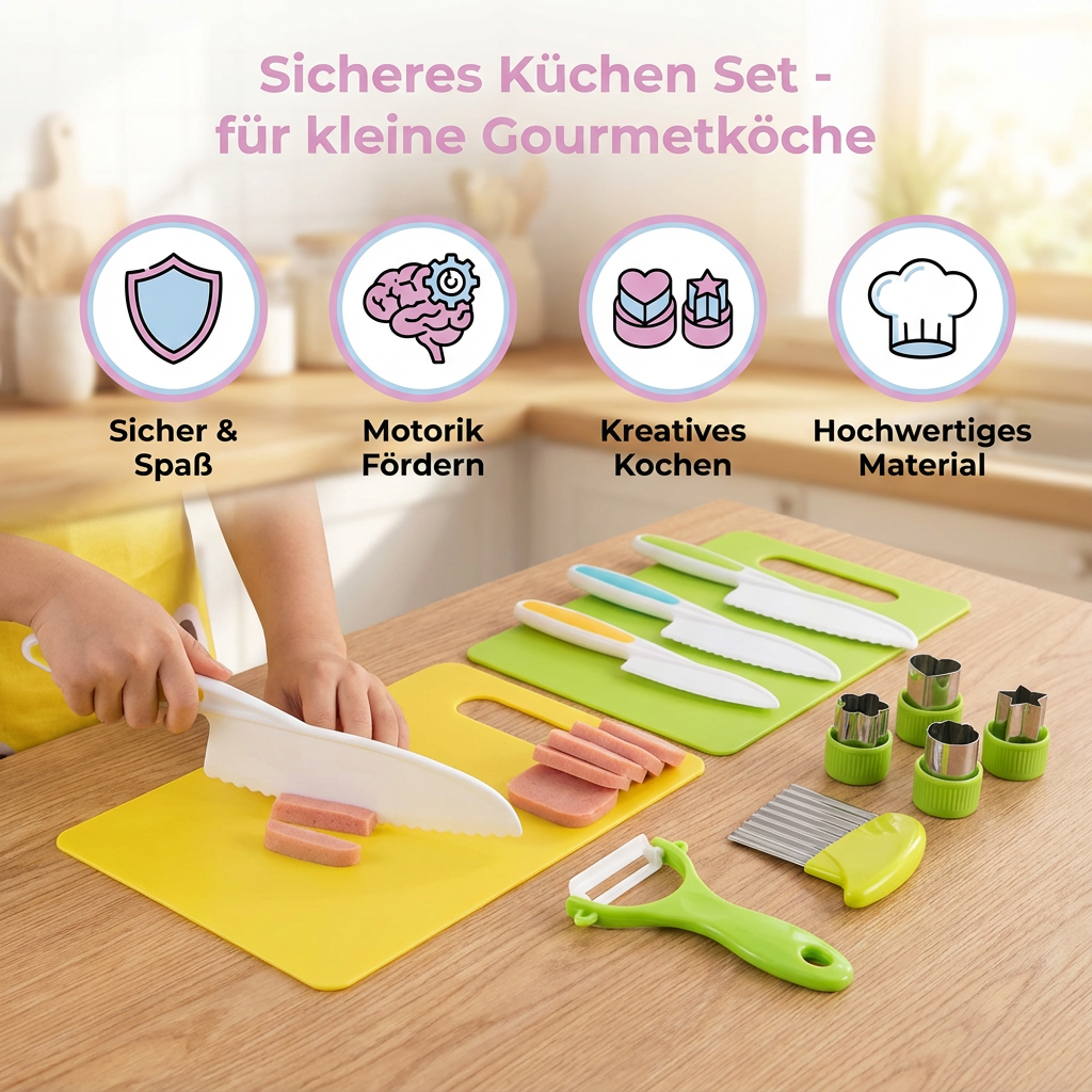 Set de cuisine sécurisé - pour les petits chefs gourmets