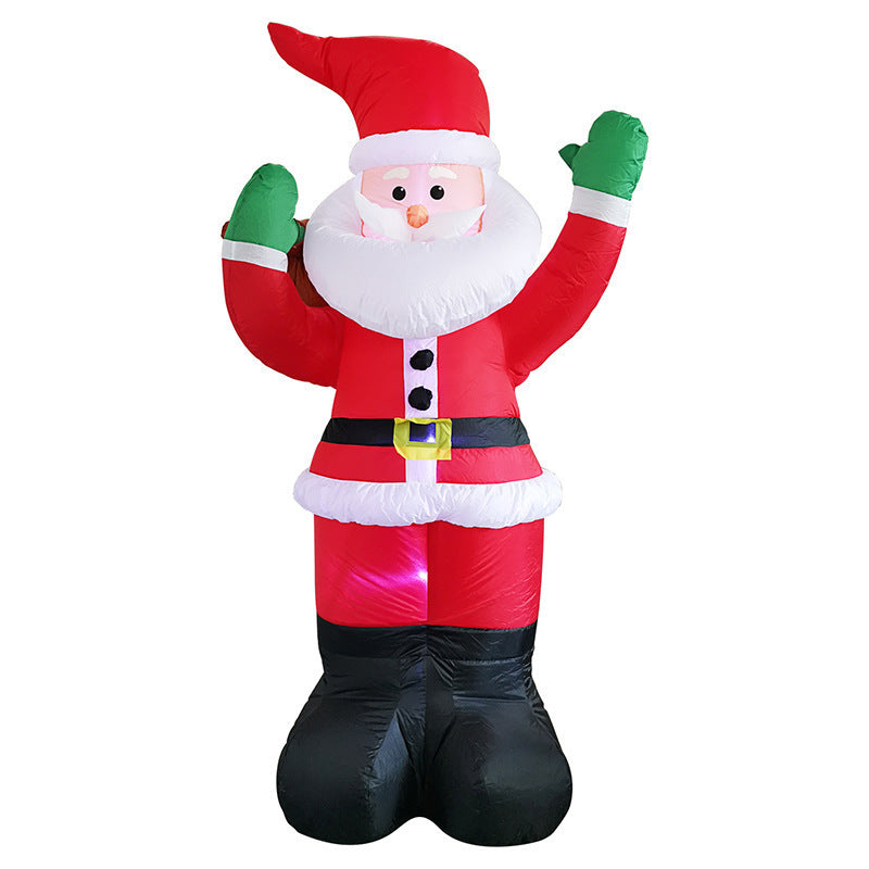 Décoration de Noël LED Gonflable – Bonhomme de Neige Lumineux pour l'Extérieur