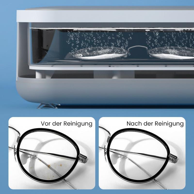 Nettoyeur Ultrasonique | Nettoyage Approfondi à 360° | Pour Lunettes & Bijoux | Portable | SonicPure