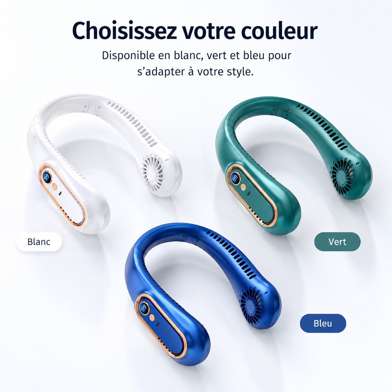 Ventilateur de cou - silencieux & portable