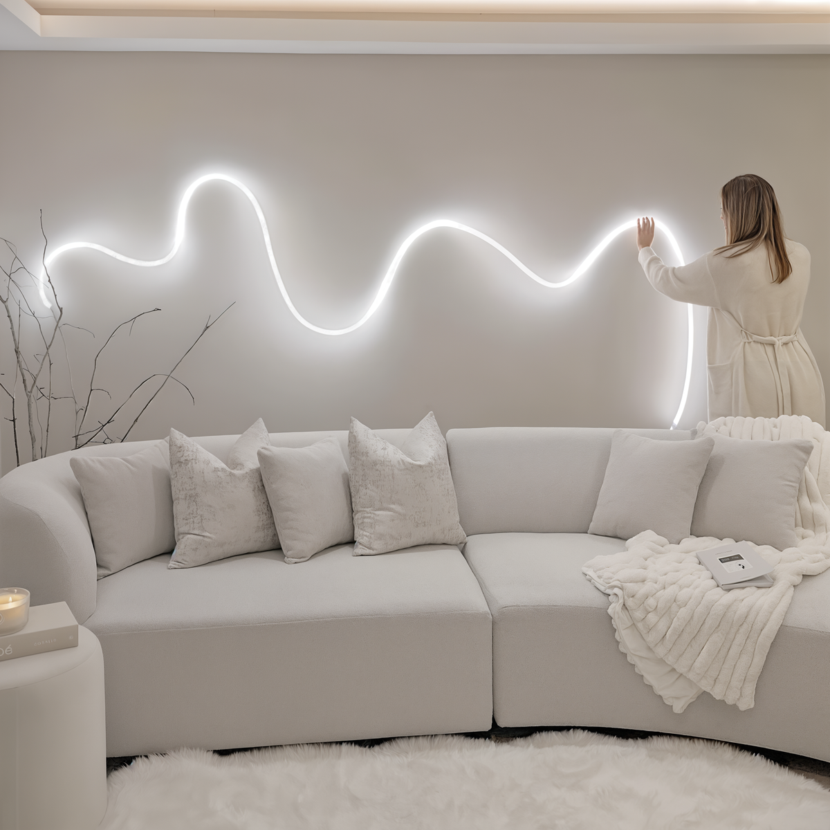 AuraBeam™ — Enveloppez Votre Monde de Couleurs Apaisantes et de Calme Instantané
