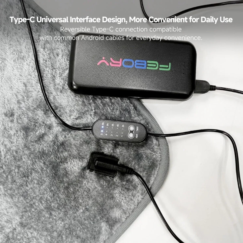 Couverture Chauffante Électrique pour Tout le Corps – Avec Minuterie Réglable