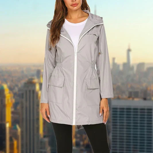 Veste de Pluie Femme – Veste Élégante Imperméable pour Temps Pluvieux