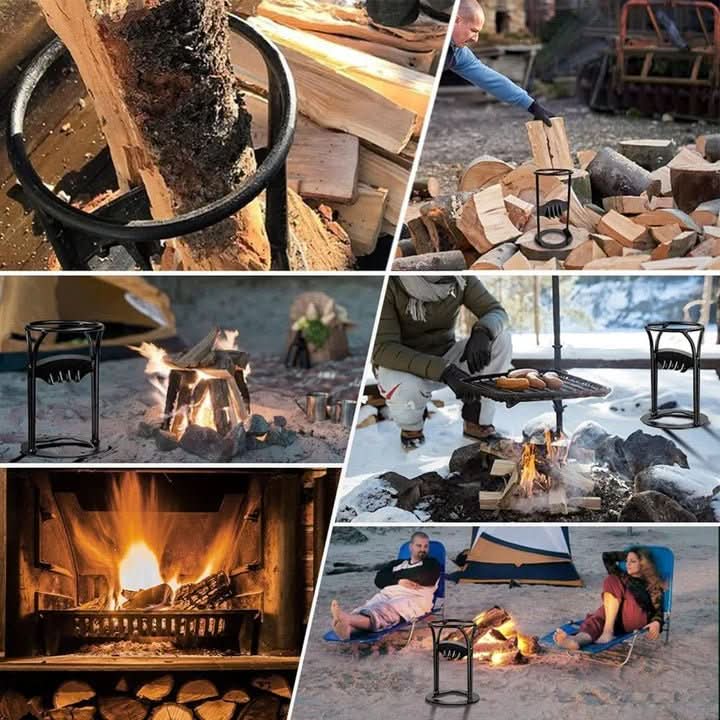 Holzknack – Fendeur de bois sûr et sans effort pour cheminée et extérieur