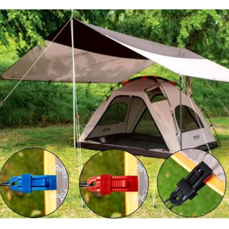 TentClips : Clips de Verrouillage Réglables pour Tente et Toile d'Ombre